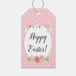Etiquetas Para Regalos Cute Bunnies Feliz Pascua