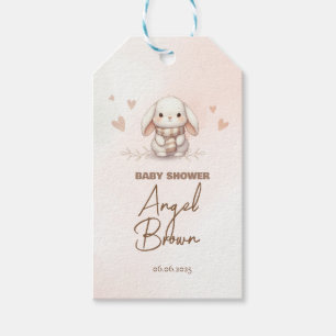 Etiquetas Para Regalos Cute Bunny Baby Shower Favor Tag
