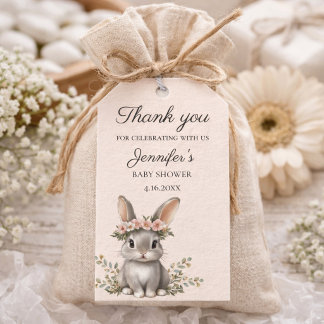 Etiquetas Para Regalos Cute Bunny Theme Gender Neutral Baby Shower