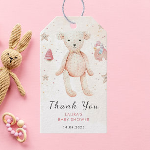Etiquetas Para Regalos Cute color de agua rosada Baby Toys Baby Shower
