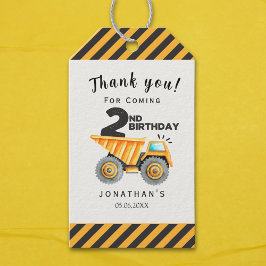 Etiquetas Para Regalos Cute Construction Birthday Boy Party 2nd Birthday