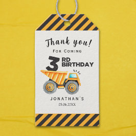 Etiquetas Para Regalos Cute Construction Birthday Boy Party 3th Years
