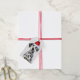 Etiquetas Para Regalos Cute Dalmatian Dog Christmas Holiday
