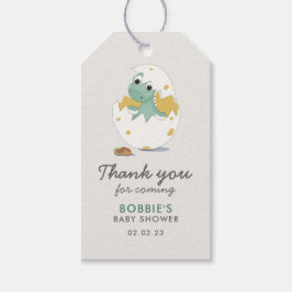 Etiquetas Para Regalos Cute Dino Whimsical Gender Neutral Baby Shower