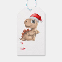 Cute dinosaurio Santa Hat niños tan Navidades
