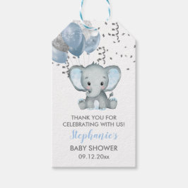 Etiquetas Para Regalos Cute Elephant Boy Balloons Baby Shower