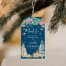 Etiquetas Para Regalos Cute Escandinavo Winter Baby Shower Gracias