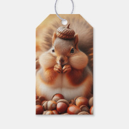 Etiquetas Para Regalos Cute Fluffy Squirrel