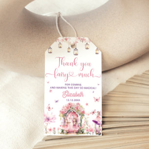 Etiquetas Para Regalos Cute Forest Fairy Floral Garden Favor del Cumpleañ