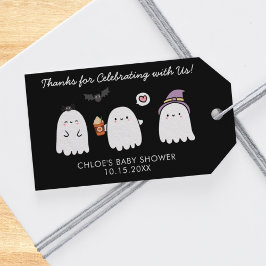 Etiquetas Para Regalos Cute Halloween Ghosts Baby Shower Gracias