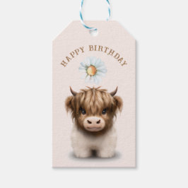 Etiquetas Para Regalos Cute Highlands Escocia Cow