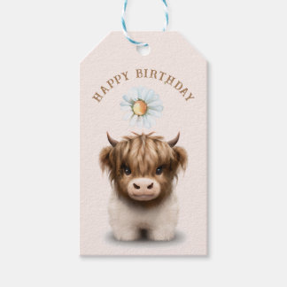 Etiquetas Para Regalos Cute Highlands Escocia Cow