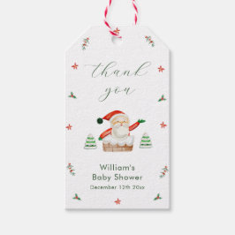 Etiquetas Para Regalos Cute It's Cold Outside Santa Baby Shower Thank You