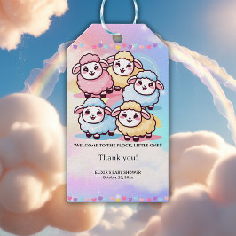 Etiquetas Para Regalos Cute Kawaii Little Lamb Baby Shower