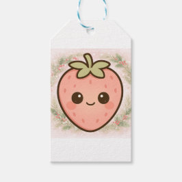 Etiquetas Para Regalos Cute Kawaii Strawberry Gift Tag