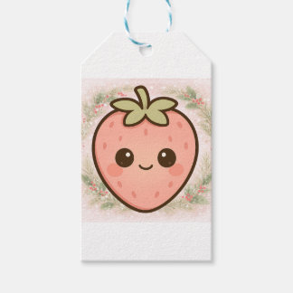 Etiquetas Para Regalos Cute Kawaii Strawberry Gift Tag