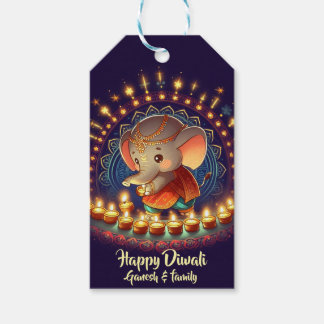 Etiquetas Para Regalos Cute Lord Ganesh Diwali