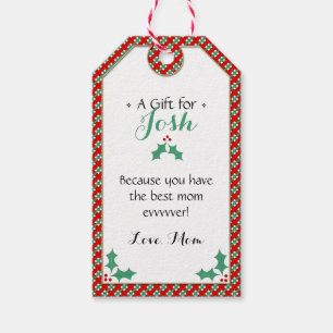Etiquetas Para Regalos Cute ・ Mejor Mamá De La Historia ・ Amar A Mamá ・ P