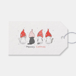 Etiquetas Para Regalos Cute Meow Catmas Cat Navidades