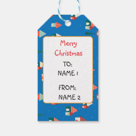 Etiquetas Para Regalos Cute Merry Christmas town