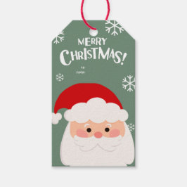 Etiquetas Para Regalos Cute Navidades de acuarela Santa Gift Tags