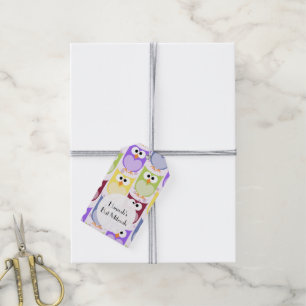 Etiquetas Para Regalos Cute Owls, Owl Pattern, Colorful Owls, Bat Mitzvah