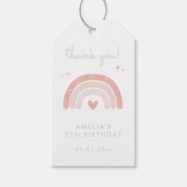 Etiquetas Para Regalos Cute Rainbow Girl Cumpleaños Agradecimiento Favor