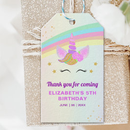 Etiquetas Para Regalos Cute Rainbow Unicorn Girl’s Birthday Invite Templa