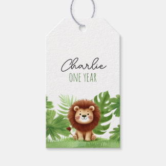 Etiquetas Para Regalos Cute Safari Lion Birthday