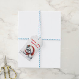 Etiquetas Para Regalos Cute Sello de Navidad