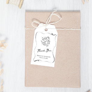 Etiquetas Para Regalos Cute Ski Cupid Winter Wedter Photo