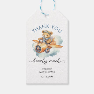 Etiquetas Para Regalos Cute Teddy Bear Baby Shower Gracias