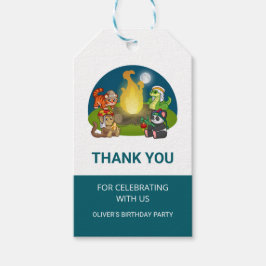 Etiquetas Para Regalos Cute Wild Animals Jungle Camping Birthday Party 