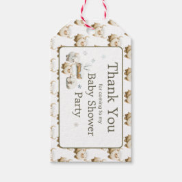 Etiquetas Para Regalos Cute Winter Arctic Cow Baby Shower