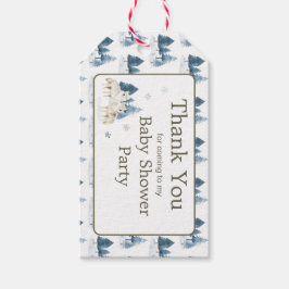 Etiquetas Para Regalos Cute Winter Arctic Wolf Baby Shower