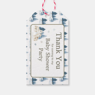 Etiquetas Para Regalos Cute Winter Arctic Wolf Baby Shower