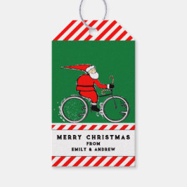 Etiquetas Para Regalos Cycling Biking Christmas Gift Tags