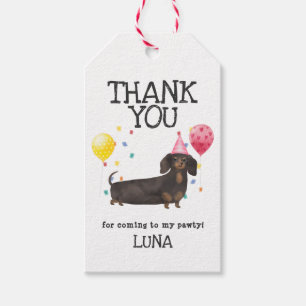 Etiquetas Para Regalos Dachshund Dog Cumpleaños Gracias Favor De La Etiqu
