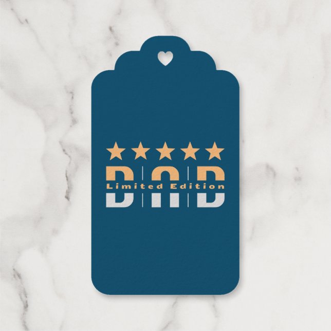 Etiquetas Para Regalos Dad Limited Edition (Reverso)