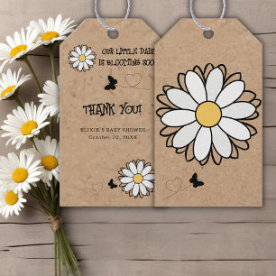 Etiquetas Para Regalos Dainty Daisy Minimalista Craft Baby Shower