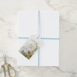Etiquetas Para Regalos Daisies en amor - Editable Boda Bouquet