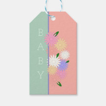 Daisies Personalizados Peach Floral Pastel, Verde
