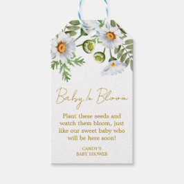 Etiquetas Para Regalos Daisy Baby Shower Seed Gift Tags