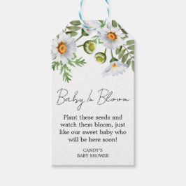 Etiquetas Para Regalos Daisy Baby Shower Seed Gift Tags