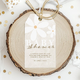 Etiquetas Para Regalos Daisy Garden Baby Shower Género Neutral Gracias