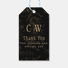 Etiquetas Para Regalos Dámpara dorada de oro del tema del Boda de los neu