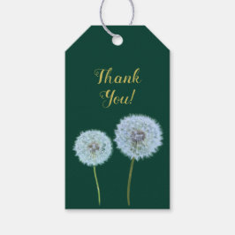 Etiquetas Para Regalos Dandelions, Dandelion Clocks Personalizado Textos 