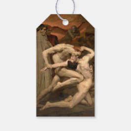 Etiquetas Para Regalos Dante y Virgil en el Infierno (por Bouguereau)
