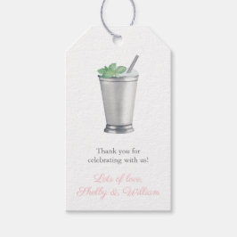 Etiquetas Para Regalos De Vuelta Al Altar Mint Julep Bridal Shower Favor