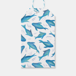Etiquetas Para Regalos Debajo del mar niños tiburón marino